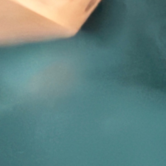 NWT Maggy London Tie Neck Puff Sleeve Scuba Crepe Dress in Teal. Size 6 - Picture 7 of 7